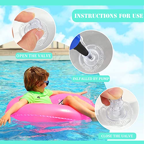 Inflatable Pool Floats Swimming Rings Tubes for Kids Adults,3pcs 91cm Kids Rubber Ring for Swimming,Inflatable Wheel Pool Tube Raft Swim Ring Floaties for Kids Swimming Pool Summer Beach Water Party