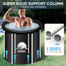 PTEROMYS Large Ice Bathtub for Athletes with Lid Portable Hot Tub Cold Plunge Therapy Training-Adult Spa for Ice Baths Soaking Ideal for Hot Bath Ice Bath (tub-75 * 75)
