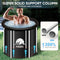 PTEROMYS Large Ice Bathtub for Athletes with Lid Portable Hot Tub Cold Plunge Therapy Training-Adult Spa for Ice Baths Soaking Ideal for Hot Bath Ice Bath (tub-75 * 75)