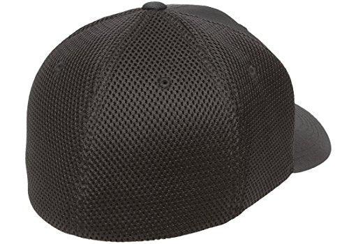 Flexfit Ultrafibre Airmesh Fitted Cap, Black, Small-Medium