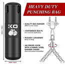 4FT Punching Bag for Adults, 8-in-1 Unfilled Heavy Punching Bag,Heavy Punching Bag with 12OZ Gloves,Wraps, Chain, Ceiling Hook for MMA Kickboxing Boxing Karate Muay Thai Taekwondo