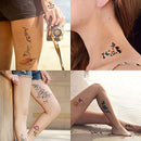 60 Sheets Waterproof Butterfly Flower Temporary Tattoos Stickers for Women,Multiple Design Styles