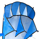 IMAGE Large Dolphin Blue Kite, Frameless Soft Parafoil Giant 3D Beach Kite Easy Fly Breeze Kites for Outdoor, Families, Friends