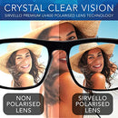 Sirvello Mens Sunglasses Women Polarised UV400 Protection Square