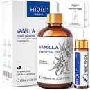 HIQILI Vanilla Essential Oil-Strong Fragrance and Lasting for Diffuser,Body Bath,Candle Making -3.38 Fl Oz