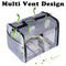 Bird Carrier with Stand Perch, Breathable Bird Travel Cage Parrot Carrier for Hiking, Airline Approved