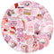 ZDY Pink Stickers for Hydro Flask|50 Pcs Water Bottle Stickers for Girls, Cute Vinyl Waterproof Laptop Skateboard Stickers, Aesthetic Car Decals Computer Stickers for Kids Teens(A126)