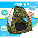 Camouflage Military Pop up Play Tent - Collapsible Indoor/Outdoor Army Playhouse for Kids