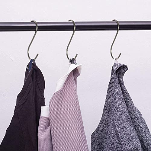 [26PCE] Handy Hardware - Hooks S Shaped Hanging Hooks Stainless Steel Metal Durable Heavy Duty Practical Hangers (13pcs/Pack x 2Pack) 11cm, 6cm, 3cm