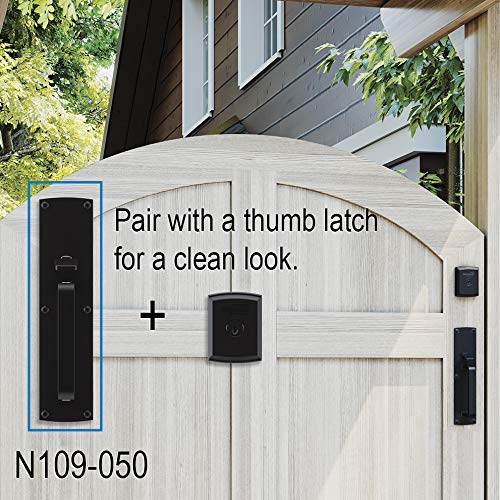 National Hardware N109-080 N109080 Smart Key Gate Lock, Black, 40"