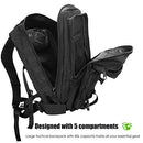 ProCase Assault Backpack Bag, 40L Large Capacity 3 Day Outdoor Assault Pack Rucksacks Carry Bag Backpack For Hiking Trekking Camping Travelling Climbing and Other Outdoor Activities - Black