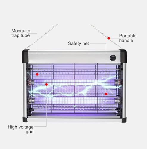 Mosquito Killer Lamp Insect Bug Zapper UV Light Outdoor Indoor Low Noise (30W Bug Lamp AU Plug)