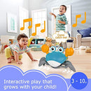 Crawling Crab Baby Toy| Infant Electronic Light Up Crab Crawling Toys with Music and Lights for Kids | Baby Interactive Toys | Electronic Pet Toys for Boys and Girls Learning