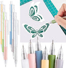 6PCS Utility Knives Pen,Cartoon Pattern Student Utility Knives Pen,Craft Cutting Tool Paper Pen Cutter for Art Paper Scrapbook,Creative Retractable Knife