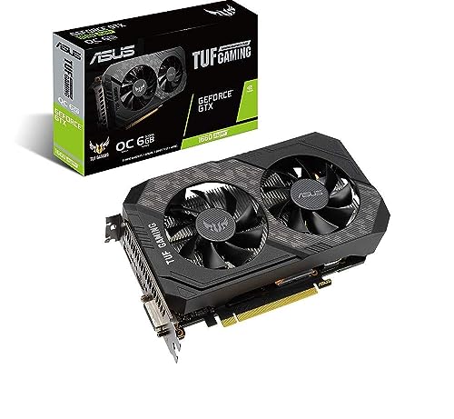 ASUS TUF GeForce GTX 1660 Super Overclocked 6GB Edition HDMI DP DVI Gaming Graphics Card (TUF-GTX1660S-O6G-GAMING)