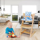 LLHQAMT for Stokke High Chair Cushion, Soft and Comfortable for Tripp Trapp High Chair Cushion, for Tripp Trapp Cushion Set Makes It Safer and More Comfortable for Baby to Sit On (Blue Space Pattern)