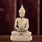 Praying Buddha Statue, Buddha Figurine Carving Statue, Meditating Seated Buddha Statue Carving Figurine Craft Home Decoration Ornament for Meditation Space/Prayer Room/Sacred Room (A Gold)