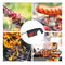 Electric BBQ Fan, BBQ Fan Air Blower Portable Handheld Electricity Air Blower BBQ Cooking Fan Air Blower Fire Bellows Tool for Barbecue Outdoor Picnic Camping Hiking