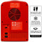 Coca-Cola Classic Portable 6 Can Thermoelectric Mini Fridge Cooler/Warmer, 4 L/4.2 qt, Red, for Home, Dorm, car, Boat, Beverages, Snacks, Skincare, Cosmetics, Medication