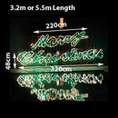 5.5M Merry Christmas Sign LED Rope Light Commercial