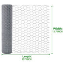 LAOJU Chicken Wire Netting Galvanized Hexagonal Poultry Netting Fence Wire Mesh Roll Fencing Wire Netting Garden Fence Animal Barrier with 25mm Holes, 40 X400CM