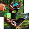 Double Hanging Hammock Outdoor Garden Travel Beach Swinging Bed Camping (Blue)