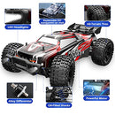 DEERC 9206E Remote Control Car 1:10 Scale Large RC Cars 48+ kmh High Speed for Adults Boys Kid,Extra Shell 4WD 2.4GHz Off Road Monster RC Truck,All Terrain Crawler Gift with 2 Battery for 40+ Min Play