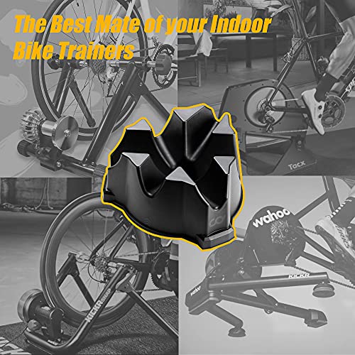 CyclingDeal Indoor Trainer Bike Front Wheel Riser Block - 3 Different Heights Levelling Block Training Stabilizer - Stationary Bike Holder Stand Accessories for All Indoor Bicycle Cycling Trainers