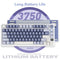 RK ROYAL KLUDGE M75 Gaming Keyboard Wireless 75% TKL Mechanical Keyboard RGB 2.4GHz Wireless/Bluetooth/USB-C QWERTZ with OLED Smart Display and Button Hot Swappable Brown Switch, Lavender Purple
