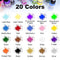 Airbrush Paint, 20 Colors Acrylic Air brush Paint Kit, Water-based, Opaque & Neon Colors, Pearl Colors, for Beginners, Artists, DIY Projects, 30ml/Bottle