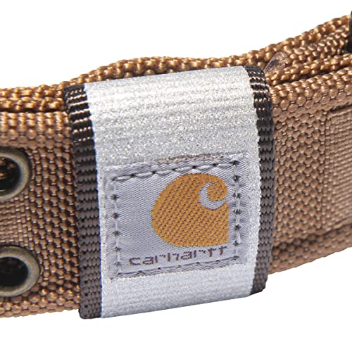 Carhartt Pet Fully Adjustable Wide Webbing Collar for Dogs, Carhartt Brown, Medium