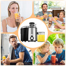 YOPOWER Electric Juicer, 600W Cold Juicer | 3-Speed Chewing Juicer | Anti Drip Slow Juicer | BPA-Free | Easy to Clean