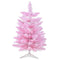 Gloreyan 2FT Artificial Christmas Tree Pink Tabletop Christmas Tree with Plastic Stand Mini Xmas Pine Tree for Party Supplies Indoor Outdoor Holiday Home Decoration (Pink)