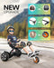 Gyroshoes K2 Hoverboard Seat Attachment with Rear Shock Absorption, Compatible with 6.5" 8" 10" Hoverboard, Hoverboard Go Kart for Kids and Adults with Adjustable Frame Length and All Terrain Wheel