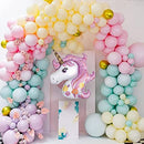 DIY Unicorn Balloon Garland Kit, Party Supplies,16 feet, with Unicorn, Stars, Metal, Pearl Balloons, Confetti. Unicorn Party Supplies and Decorations for Girls Birthday