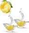 2PCS Manual Lemon Juicer, Acrylic Manual Lemon Slice Juicer, Bird Shaped Lemon Juicer, Manual Lemon Squeezer Clip, Transparent Fruit Press Squeezer, Portable Hand Lime Juicer for Orange Lemon