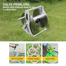 Large Stainless Steel Garden Hose Reel Cart Portable Pipe Holder Heavy Duty Water Pipe Storage Rack For Garden