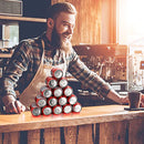 Zhujiehigh Pack of 2 Fridge Bottle Holders, Silicone Foldable Bottle Rack, Beer Holder, Drinks Wine Organiser, Can Holds, Stacking Aid for Fridge Bottles Cans