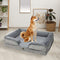 PaWz Memory Foam Pet Bed – Dog, Cat, Cushion, Sofa, Mattress, Washable, Removeable, Grey