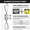 Handy Picks Magnetic Clip for Golf Towel, Unique Mini Metal Golf Ball Design, Removable Industrial Strength Magnet for Strong Hold to Golf Cart n Clubs, Gift for Golf Lovers