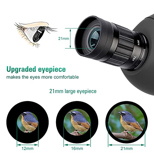 SVBONY SV28 25-75x70 Spotting Scopes, HD Spotting Scope with Tripod, Long Range Spotter Scope with Phone Adapter for Bird Watching, Hunting, Target Shooting