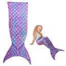 Mermaid Tail Blanket Ultra-Soft Flannel Sleeping Blanket Fish Scale Pattern Sleeping Bag Comfortable Mermaid Tail Snuggle Blanket Cute Mermaid Blanket for Kids Adults 50x145cm(Gradient Color)