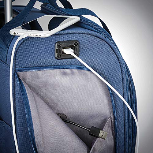 Samsonite Underseat Carry-on Spinner with USB Port, Ocean, One Size, Underseat Carry-on Spinner with USB Port