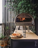 Gozney Roccbox Portable Outdoor Pizza Oven - Includes Professional Grade Pizza Peel, Built-In Thermometer and Safe Touch Silicone Jacket - Propane Gas Fired, With Rolling Wood Flame - New Olive Green