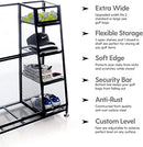 Milliard Golf Organizer - Extra Large Size - Fit 2 Golf Bags and Other Golfing Equipment and Accessories in This Handy Storage Rack - Great Gift Item