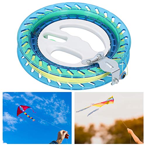 Kite Reel with 200 Meter Line, 656.2ft Blue Exquisite Kite Reel, for Kite Lovers Kites Outdoor Flying Kites