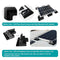 Solar Panel Mounting Brackets ABS Solar Panel Mount 7 Drill-Free Corner Mounting Brackets for Boats Flat Roof Camping Van Caravan Black