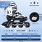 Adjustable Roller Blades, Inline Skates for Girls Kids, Light Up Adult Roller Blades Skates for Boys Girls Children Teens Women Outdoor Indoor(Black Camo)