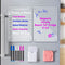2 PCS 9"x13" Clear Weekly Meal Planner Magnetic Acrylic Board,Acrylic Magnetic Dry Erase Board for Fridge, Magnet Week Calendar for Refrigerator Includes 6 Colors Markers and Pen Container