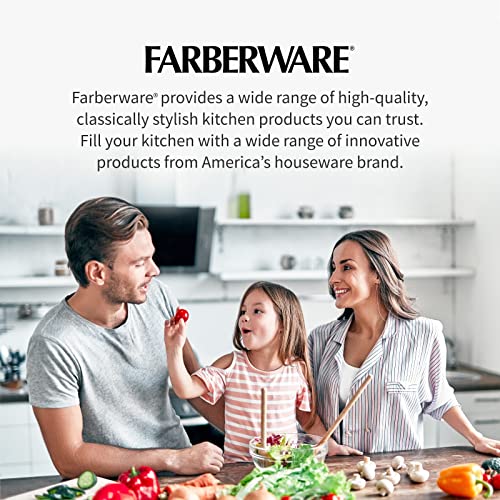 Farberware Easy to use pro Pump Spinner with Bowl, Colander and Built in draining System for Fresh, Crisp, Clean Salad and Produce, Large 6.6 Quart, Green